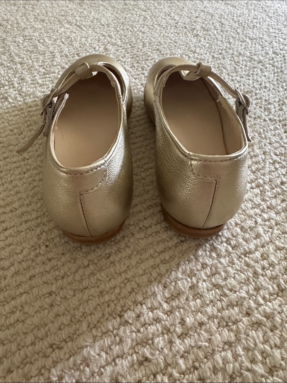 Pepa London Gold T-Strap Mary Jane Shoes - Picture 4 of 6